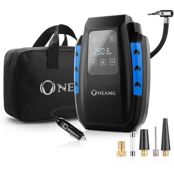 Gonfleur Pneus Sans Fil 12V 150PSI - Pompe Portable Avec éclairage LED Et Arrêt Auto