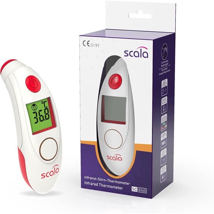 Thermomètre De Bain Numérique Scala SC 1280 - Motif Grenouille, écran LCD, Sécurité Bébé