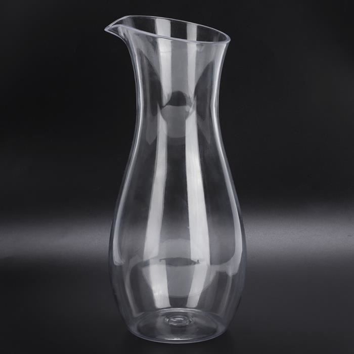 LES Carafe à Eau Transparente En Acrylique Pour Jus, Vin Et Boisson - Idéal Pour Bar Ou Maison