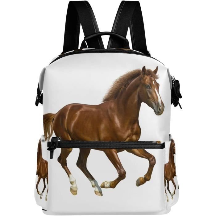 Fuerxy Breloque En Cuir Pour Sac à Main, Sac à Main, Accessoire Pour Sac à Main, Porte-clés De Cheval, Noir/blanc