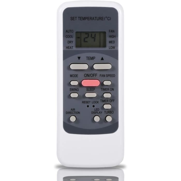 Télécommande Universelle Pour Climatiseur - Compatible RAR-2A1, RAR-52P1, RAR-2SP1, RAR-3U4, RAR-2P2 - Portée 8m+