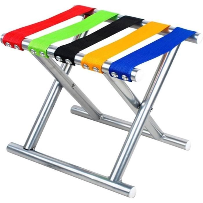 Tabouret Pliant Portable – Chaise De Camping, Pêche, Plage, Léger (700g), Support 90 Kg, Sac Inclus - 3