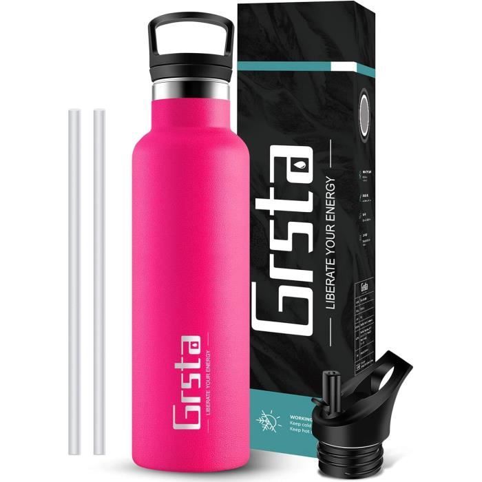 Gourde Isotherme - 350Ml - Gourde Enfant Sans Bpa, Gourde Inox Réutilisable, Bouteille Isotherme