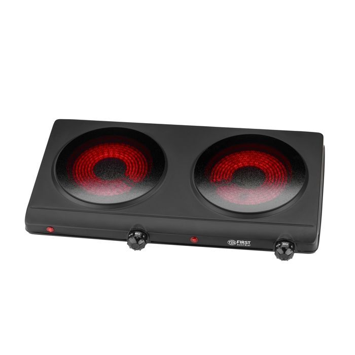 TZS First Austria Plaque de Cuisson Electrique Vitrocéramique Mobile