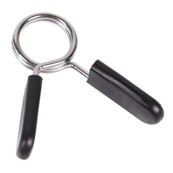 Sosoport Lot de 6 Pinces pour Barre de Poids - Colliers à Ressort - Prise en Main Confortable pour
