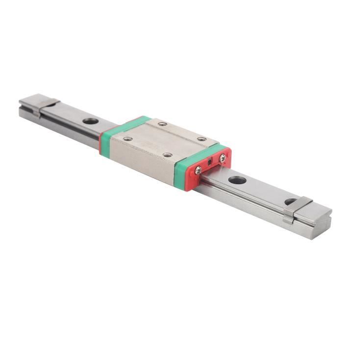 Rail Guidage Linéaire 250-550mm Avec Bloc Coulissant - Pour Imprimante 3D CNC DIY