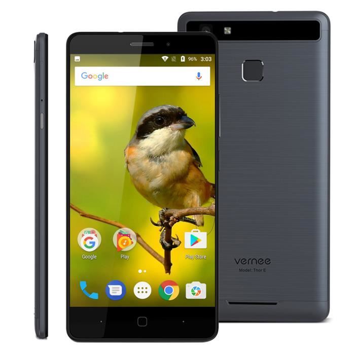 Vernee Thor E 4G Smartphone 5.0" HD MTK Android 7.0 1.3GHz MT6753 Octa