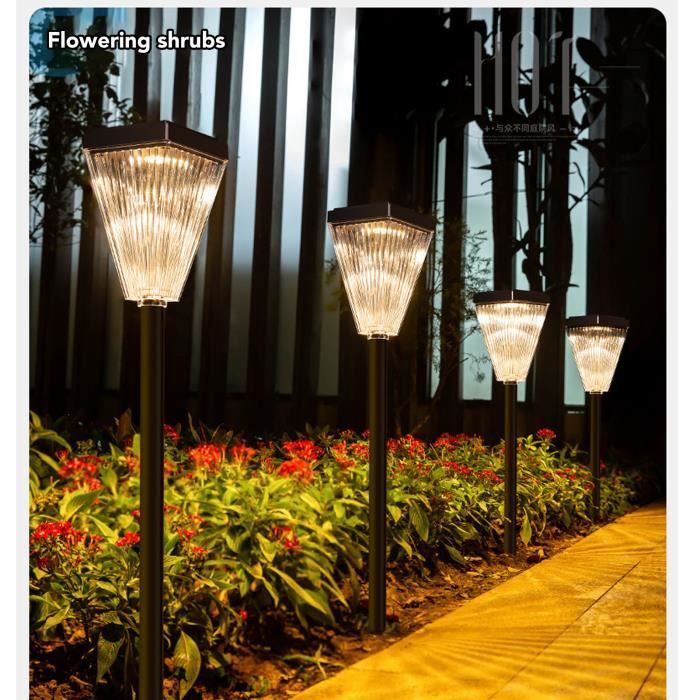 Lampe Solaire Jardin, LED Lumières Eclairage Solaire Extérieur Lampe Torche  de Jardin Pour Chemins Pelouse tout neuf - Cdiscount Maison