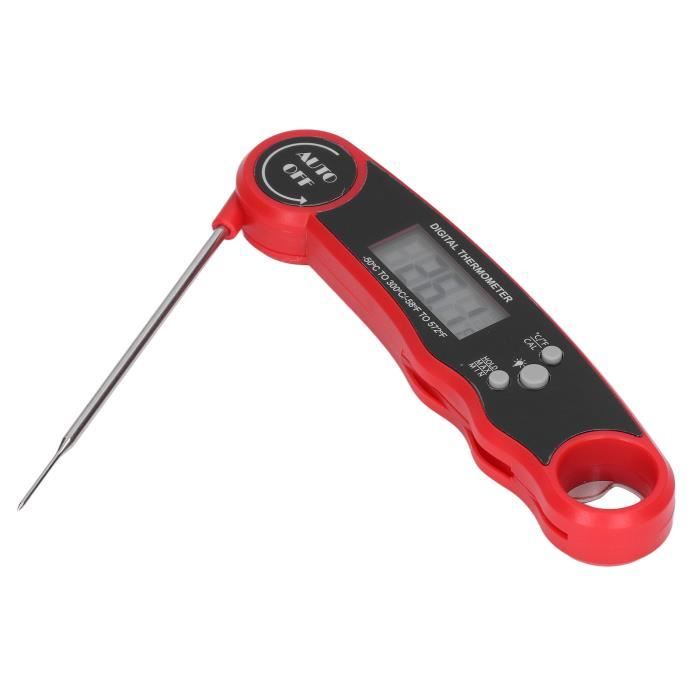 Sonde de thermomètre numérique portable pliante pour barbecue domestique et cuisson de la viande de cuisine  15