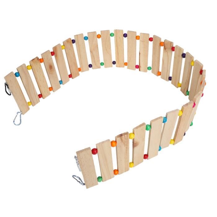 Balançoire pour Poules - Vvikizy - Jouet en Bois - Échelle Suspendue - Couleurs Aléatoires - Sécuritaire