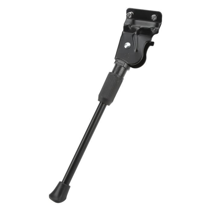 Béquille Latérale Réglable Pour Vélo - Universelle 24" à 700C, Support De Cadre Inclus, Noir
