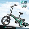 HITWAY vélo électrique E-Bike 16 Pouces  léger 250W électrique Pliable d'assistance à la pédale avec Batterie 7,8Ah avec serrure-1