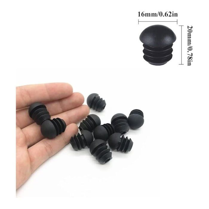 BESTonZON Cache-Écrous Plastique 25 Pièces - Capuchons Protection Boulons M8/M10 Aires De Jeux