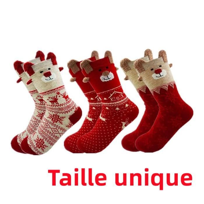 Chaussettes de Noël Sapin et Père Noël en modèles adultes assortis