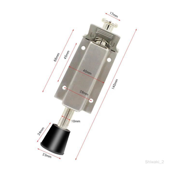 Butée de porte télescopique à ressort - - - Acier - Au sol - Cdiscount ...