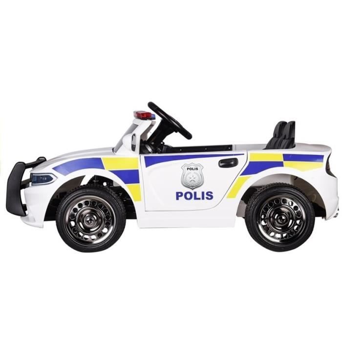 Voiture de police pour enfant 12V avec sirène fonctionnelle par Kidsquad KS911