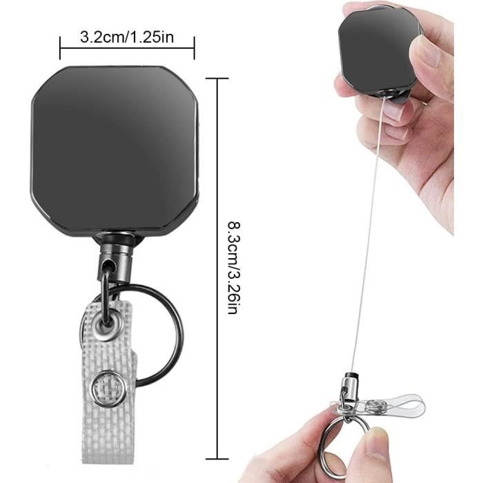 Porte-clés en fil rétractable extérieur, porte-clés Anti-vol Anti-perte facile à tirer Camping Porte-clés en fil rétractable extérieur, porte-clés Anti-vol Anti-perte facile à tirer Camping