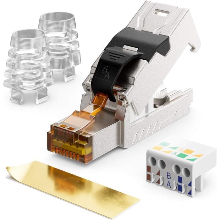 Connecteur RJ45 - deleyCON - CAT 6a - 10 Gbit/s - Installation sans ...