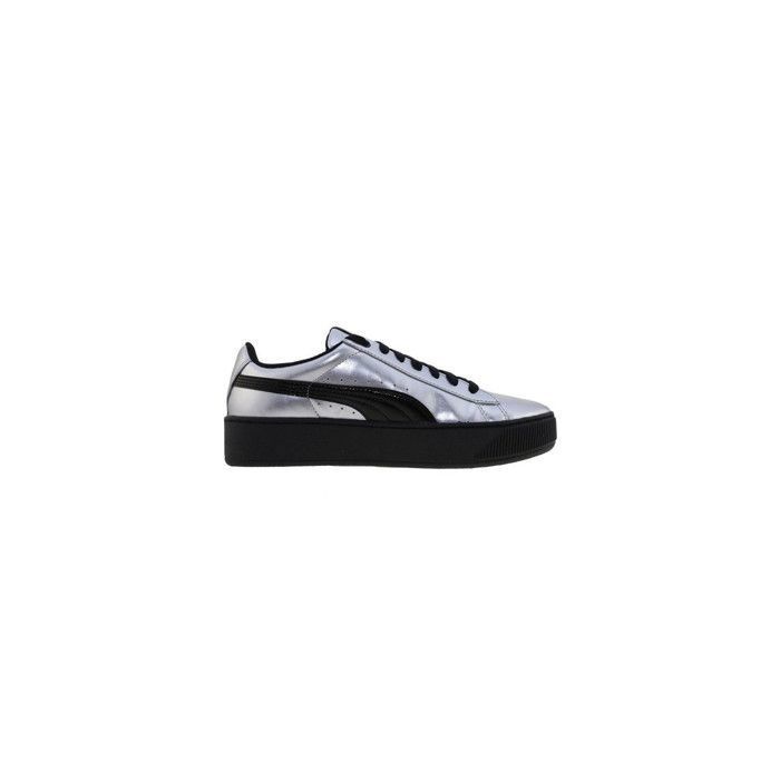 Puma Vikky Platform Metallic argent baskets mode femme Argent
