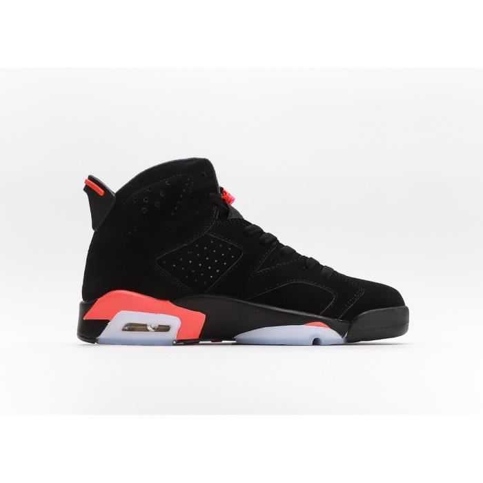 NIKE Air Jordan 6 Baskets Homme Et Femme Noir rouge Cdiscount