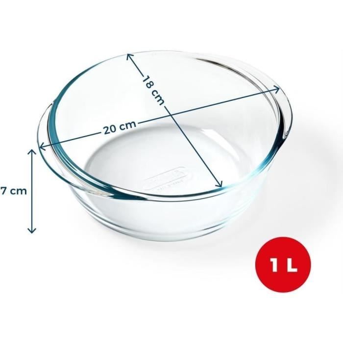 Plat à Four Pyrex Cook & Freeze Rond Transparent 15 x 7 cm