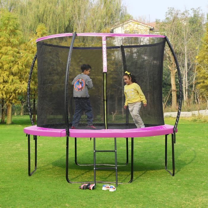 Housse Protection Trampoline Froadp - Rond 244-366cm Bleu UV