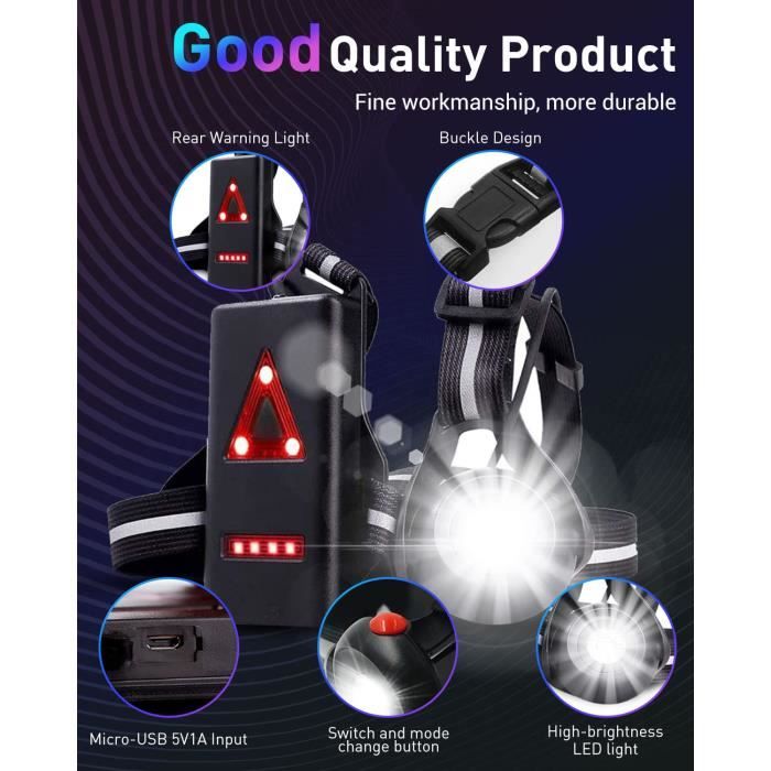 Zacro Lampe De Course à Pied Avec Réflecteur à 360