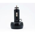 QUMOX Voltmètre Allume-cigare Thermomètre Chargeur USB LED Auto 12-24V-2