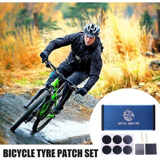 Kit de réparation de pneus de vélo, Accessoires de kit d'outils de  réparation de pneu intérieur de vélo, Ensemble de patchs de[823] -  Cdiscount Sport
