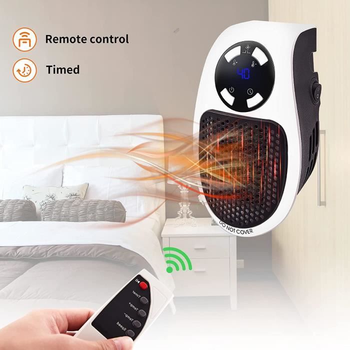 Radiateur Portable - Chauffage D'Appoint 500W Ventilateur