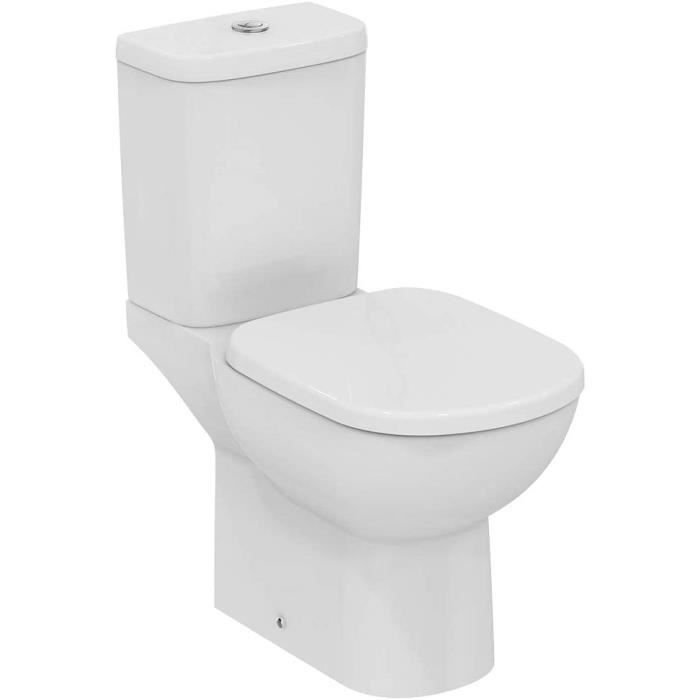 Abattant WC Ideal Standard Kheops - Déclipsable - Facile à Installer - Résistant Aux Chocs - Compatible Kheops