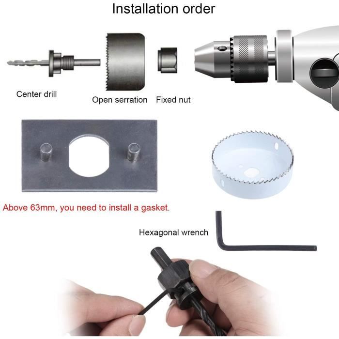 Scie Cloches / Trépan HSS 20mm Avec Mandrin - Neuf Pour Perceuse - Marque Générique