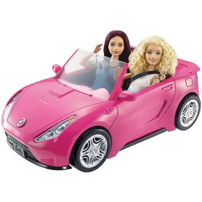 Voiture telecommandee Barbie Voiture Cabriolet Rose pour