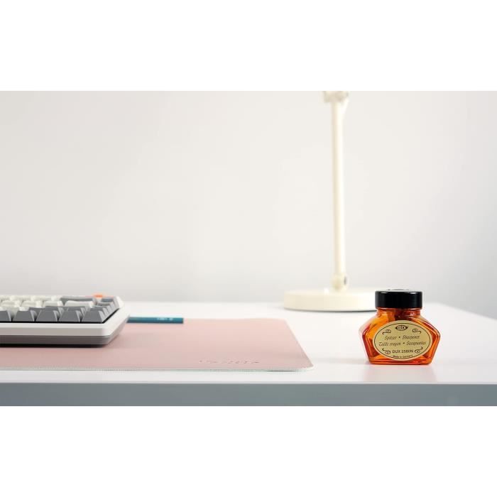 Tapis De Bureau Cuir PU 80x40cm | Antidérapant, Imperméable - Pour Souris, Écriture, Protection