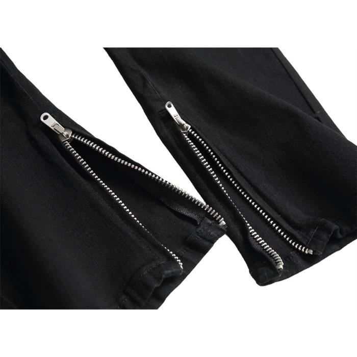 Pantalon a sales trou noir