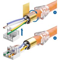 Câble Réseau CAT6A DeleyCON 1m : Ultra-souple, 10 Gbit/s, Connecteur Flexible !
