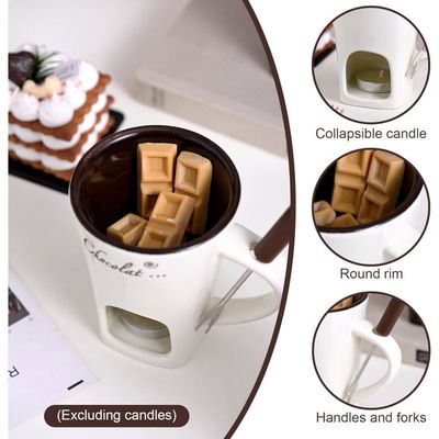 Mug Fondue Au Chocolat – Set Fondue Chocolat | Pot À Fonđue