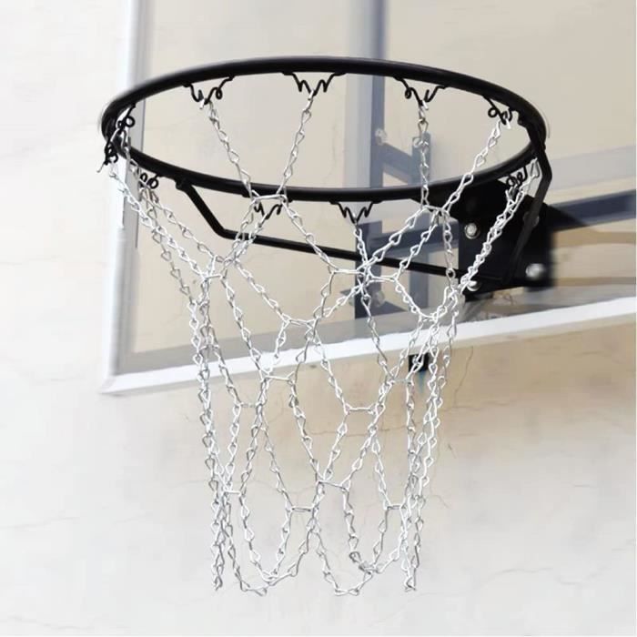 Filet De Panier De Basket Extérieur - Chaîne Acier Galvanisé - Crown Sporting Goods