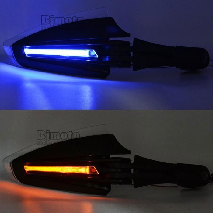 Protège-Mains Moto Tout-Terrain Avec LED Tournante - Compatible Guidon 22mm Universel