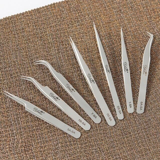 PINCE A EPILER,7SApincettes professionnelles pour extensions de cils — free download