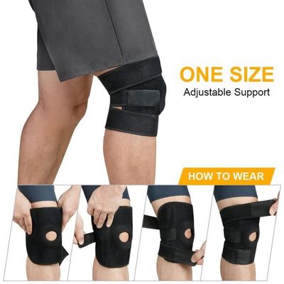 Genouillères ROCKBROS – Manchon Compression Réglable, Rotulien, Lot 2 Pièces