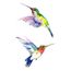 Wyuen 5 Feuilles Oiseau Colibri Faux Tatouage étanche Temporaire Tatouage Autocollant Pour Femmes Hommes Corps Art 98x6 Cm A 102