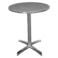 Table à  plateau basculant Inox Bolero 600(diamètre)-0