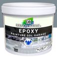 4,5 kg Gris métal - RESINE EPOXY Peinture sol Garage béton - PRET A L'EMPLOI - Trafic intense - Etanche et résistante-0