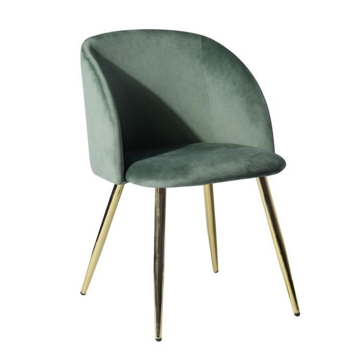 Lot De 2 Chaises De Salle A Manger Cactus Siege Finition Velours Pieds En Metal Dore Contemporain L 56 X P 61 X H82 Cm Achat Vente Chaise Cdiscount