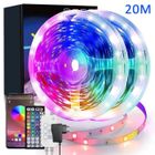 BIVGOCLS LED Bande Bleutooth 20M (10M*2),Bande Led 5050 RGB,avec Télécommande 48 Touches pour Chambre,Bar,Cuisine,Mariage,Fête
