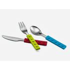 LA TABLE D'ALBERT BARBACADO Couverts enfant emboitables : cuillère, fourchette, couteau colorés, LUDO