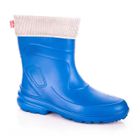 Bottes de Pluie Isolées - LEMIGO - Modèle JESSY - Imperméables - Chaudes - Caoutchouc Bleu