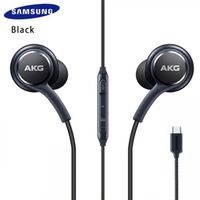 noir-écouteurs filaires intra-auriculaires AKG type-c, avec Microphone, Galaxy Note 20 Ultra 5G S23 S22 S21