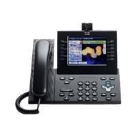 Visiophone IP CISCO Unified IP Phone 9971 Slimline - Gris charbon - Écran LCD couleur - Wi-Fi - SIP